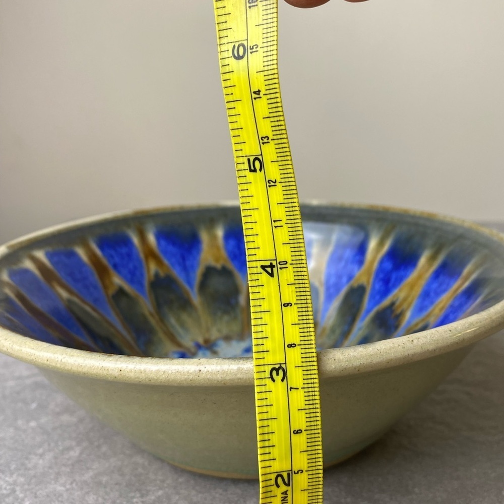 Exquisite Handmade Peacock Glaze Bowl - Salads, Soups, Etc -Micro & Washer Safe - Picture 3 of 8